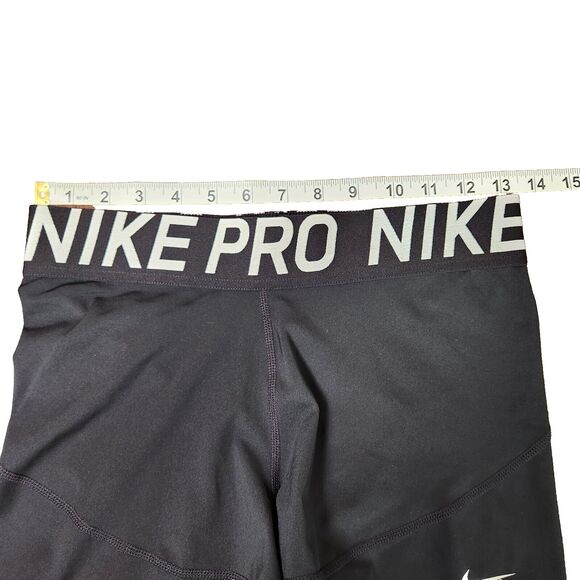 Nike Pro Shorts Black Women’s Large 3 Inch Compression Shorts - Picture 2 of 5